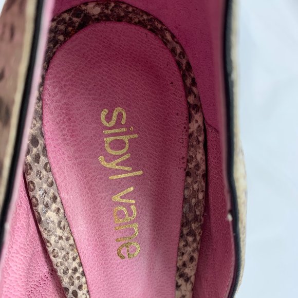 SIBYL VANE Snakeskin Pumps / Python Snake Skin Stiletto Heels Sybil Sz 10 - Picture 9 of 16